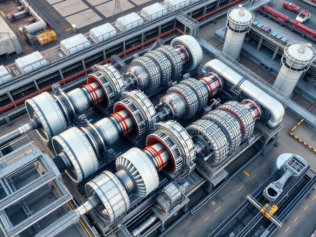 Combined cycle power plant with gas turbines Combined cycle power plant with gas turbines