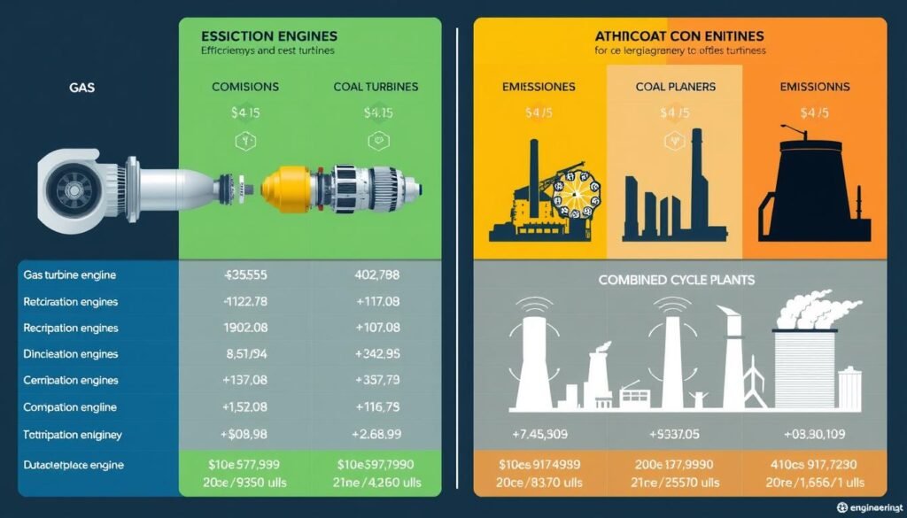 Efficiency comparison chart between different power generation technologies Efficiency comparison chart between different power generation technologies