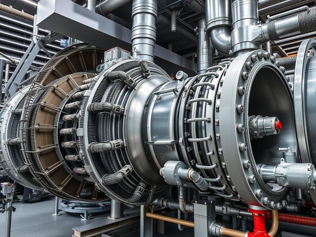 Exhaust section with heat recovery system for combined cycle operation Exhaust section with heat recovery system for combined cycle operation