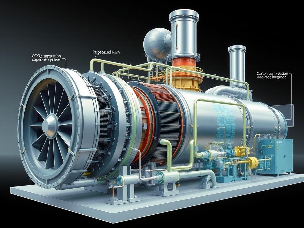 Gas turbine power plant with integrated carbon capture system Gas turbine power plant with integrated carbon capture system