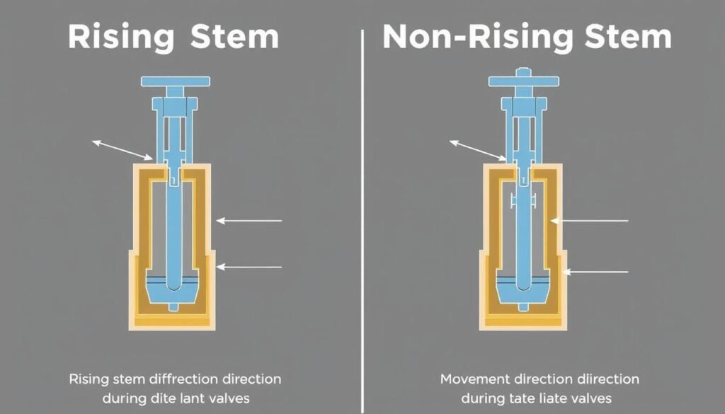 Comparison of rising stem and non-rising stem gate valve designs Comparison of rising stem and non-rising stem gate valve designs